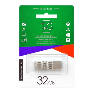Флеш накопичувач usb 32gb t&g 103 metal series silver